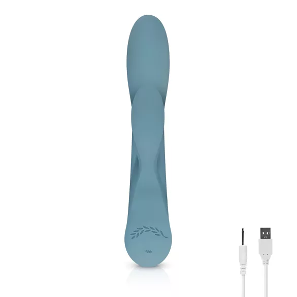 Bloom Violet Rabbit - vibromasseur point G avec stimulateur clitoris - turquoise