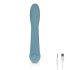 Bloom Rose - Vibrateur G-spot en silicone turquoise, rechargeable