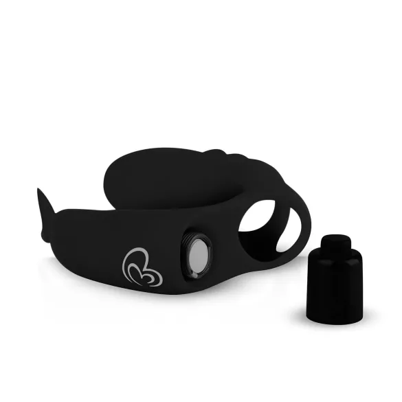 Easytoys - Vibromasseur doigt 2-en-1 - silicone noir