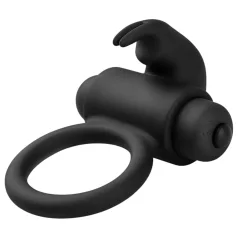 EasyToys Bunny - anneau pénien vibrant - silicone noir
