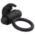 EasyToys Bunny - anneau pénien vibrant - silicone noir