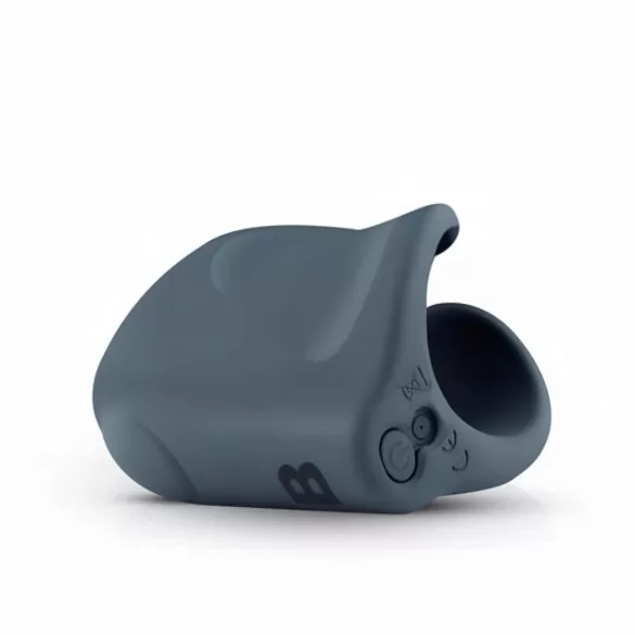 Boners - masturbateur vibrant ouvert rechargeable - silicone gris