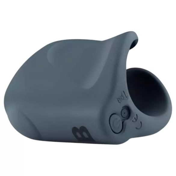 Boners - masturbateur vibrant ouvert rechargeable - silicone gris