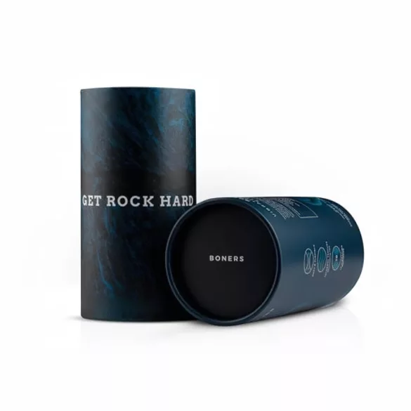 Boners - masturbateur vibrant ouvert rechargeable - silicone gris