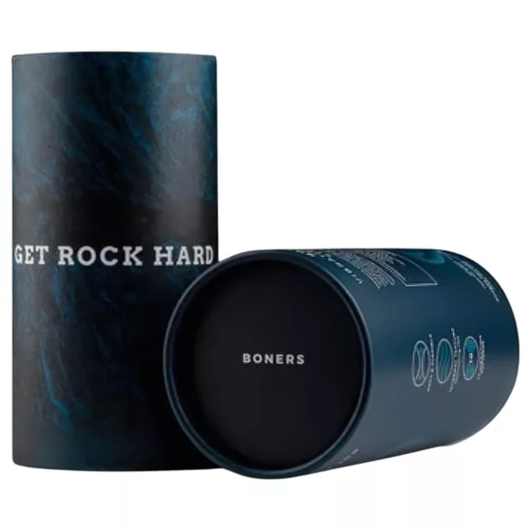 Boners - masturbateur vibrant ouvert rechargeable - silicone gris