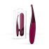 Senzi - vibromasseur rouge étanche à batterie pour clitoris
