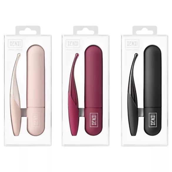 Senzi - vibromasseur clitoridien rechargeable étanche - silicone rose
