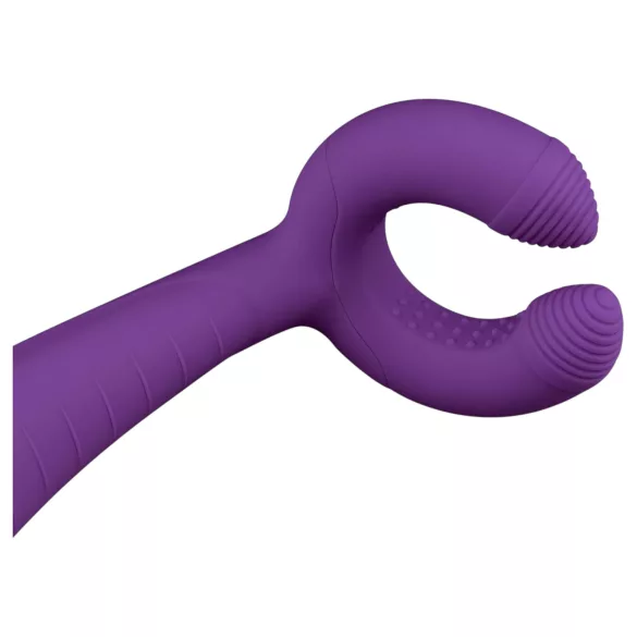Easytoys Couple - vibromasseur pour couple rechargeable étanche - violet