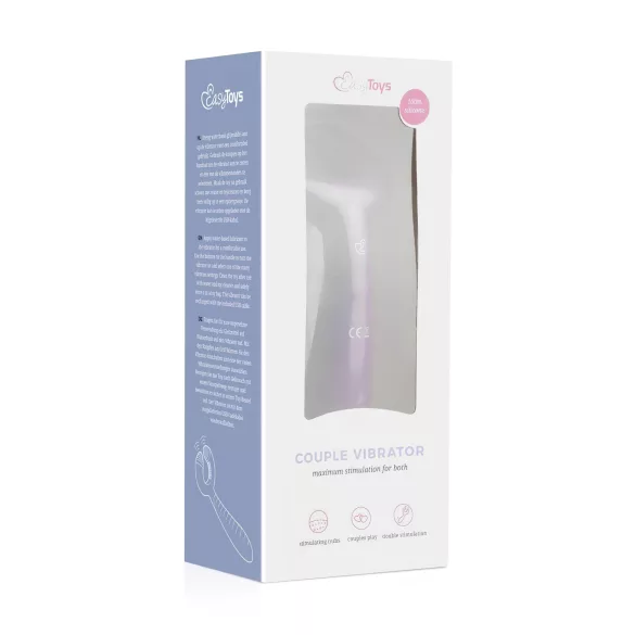 Easytoys Couple - vibromasseur pour couple rechargeable étanche - violet