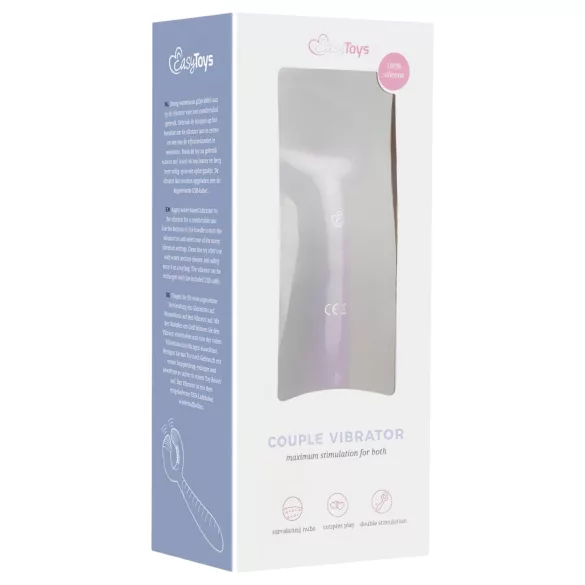 Easytoys Couple - vibromasseur pour couple rechargeable étanche - violet