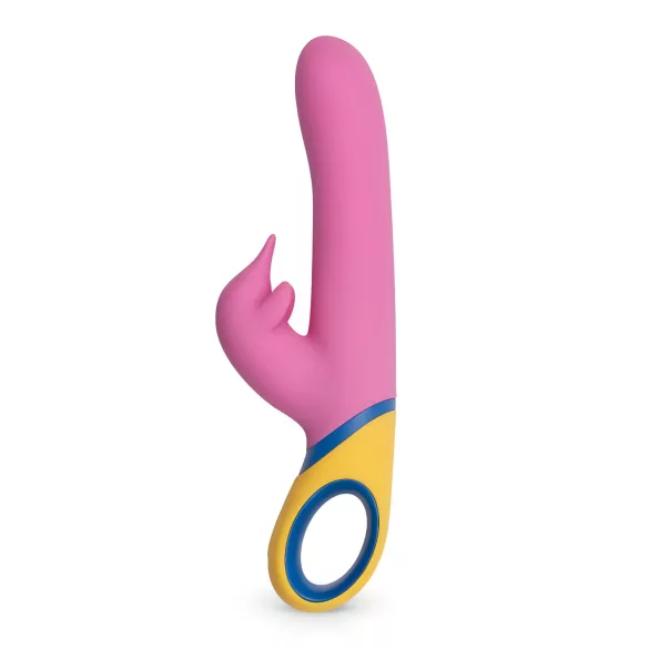PMV20 - vibromasseur rabbit rotatif avec bras clitoridien - silicone rose