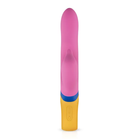 PMV20 - vibromasseur rabbit rotatif avec bras clitoridien - silicone rose