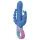 PMV20 Vice Double - vibromasseur triple stimulation rotatif - silicone bleu