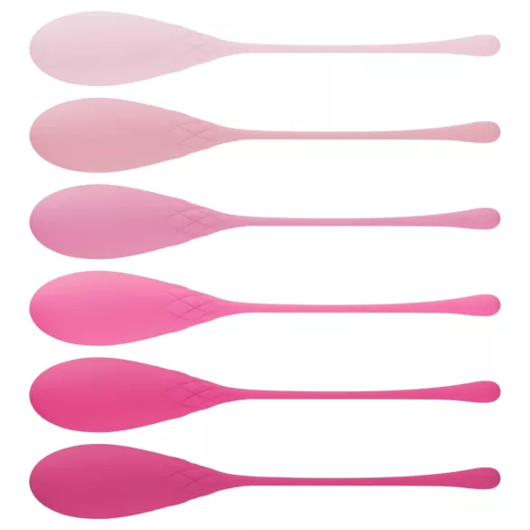 Teazers - set de 6 boules de geisha - silicone rose