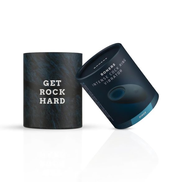 Boners - anneau pénis vibrant rechargeable étanche - silicone gris