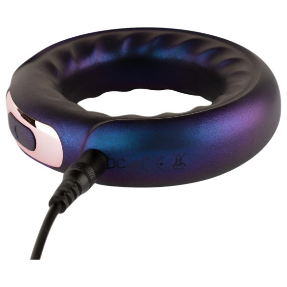 Hueman Saturn - anneau pénien vibrant rechargeable étanche - silicone violet