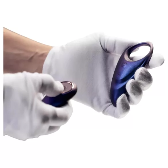 Hueman Neptune - anneau pénis vibrant étanche - silicone violet