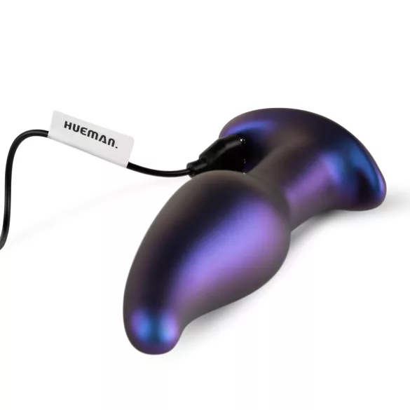 Hueman Asteroid - vibromasseur anal rotatif perlé - silicone violet