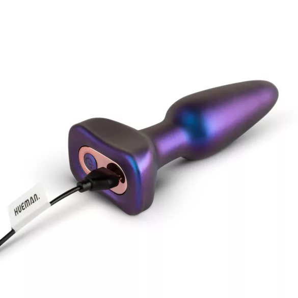 Hueman Space Force - plug anal vibrant à poussées - étanche - violet
