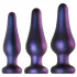 Hueman Comets - coffret plugs anaux silicone - 3 pièces - violet