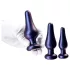 Hueman Comets - coffret plugs anaux silicone - 3 pièces - violet