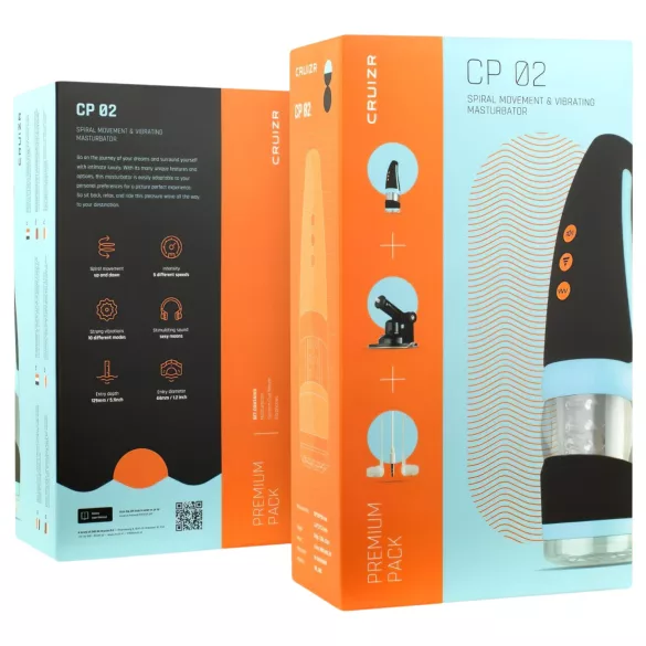 CRUIZR CP02 - masturbateur rotatif vibrant (noir)