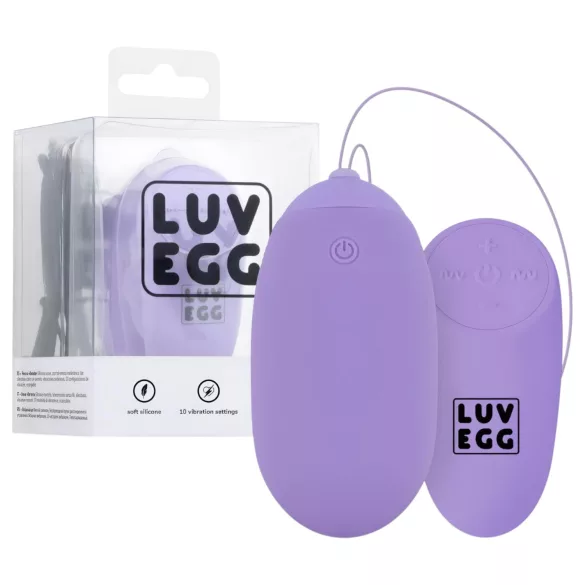 LUV EGG XL - œuf vibrant radio rechargeable et portable (violet)