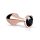 Rosy Gold Plug anal - avec pierre noire (rosegold)