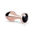 Rosy Gold Plug anal - avec pierre noire (rosegold)