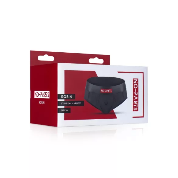 No-Parts Robin - harnais avec gode - noir - S
