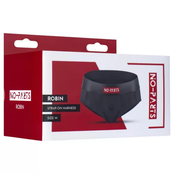 No-Parts Robin - harnais avec gode - noir - taille M