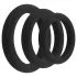 Easytoys - set de cockrings - 3 anneaux - silicone noir