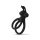 Easytoys Share Ring - anneau vibrant pénis et testicules (noir)