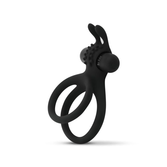 Easytoys Share Ring - anneau vibrant pénis et testicules (noir)