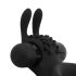 Easytoys Share Ring - anneau vibrant pénis et testicules (noir)