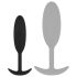 Easytoys Heavy Fulfiller - Petit plug anal noir 54g