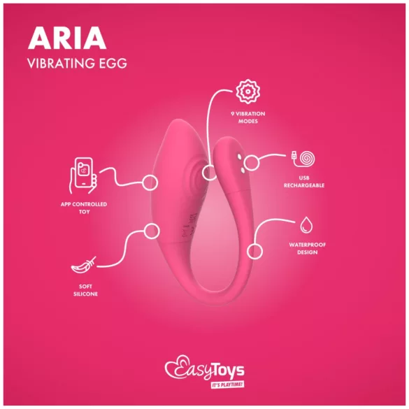 EasyConnect - Œuf vibrant contrôlé par application (rose)