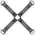 Bedroom Fantasies - croix de bondage - fixation croisée - simili cuir noir