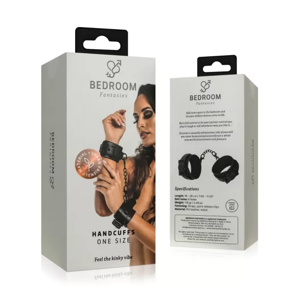 Bedroom Fantasies - menottes poignet avec chaîne - noir