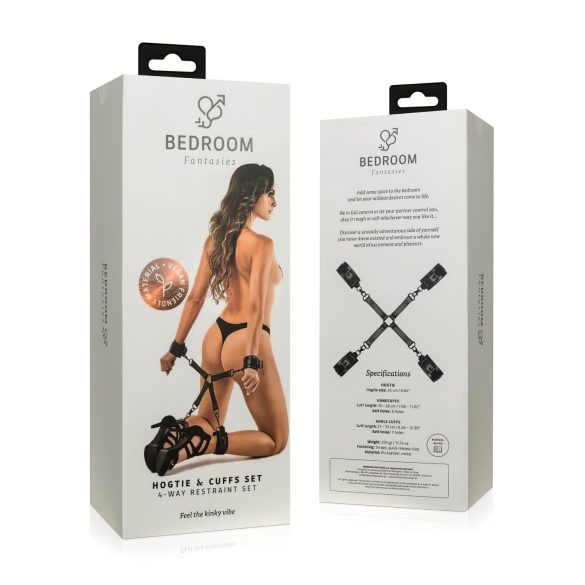 Bedroom Fantasies - menottes chevilles et poignets - noir