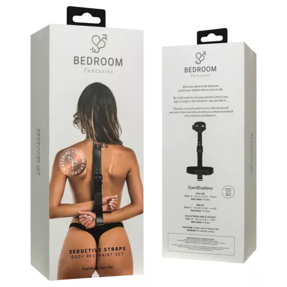 Bedroom Fantasies - Kit bondage collier et menottes - noir