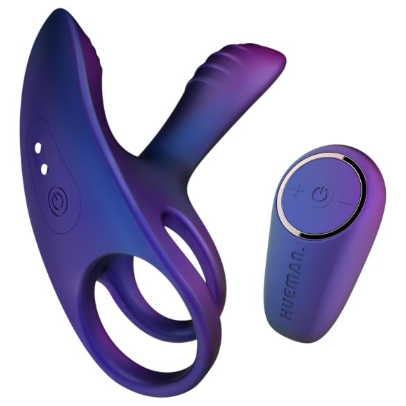 Hueman Infinity Ignite - Anneau vibrant pénis et testicules (violet)