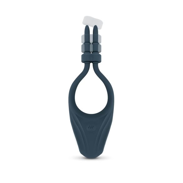 Boners - anneau pénien vibrant réglable - silicone bleu