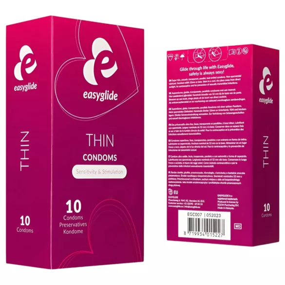 EasyGlide - préservatif ultra fin - boîte de 10
