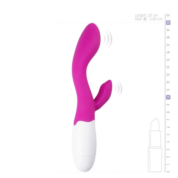 Easytoys - Vibromasseur rabbit rechargeable avec bras clitoridien - rose