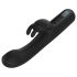 BLAQ - Vibromasseur digital à bras clitoridien et lapin (noir)