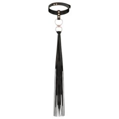Rosy Gold - collier & fouet (noir)