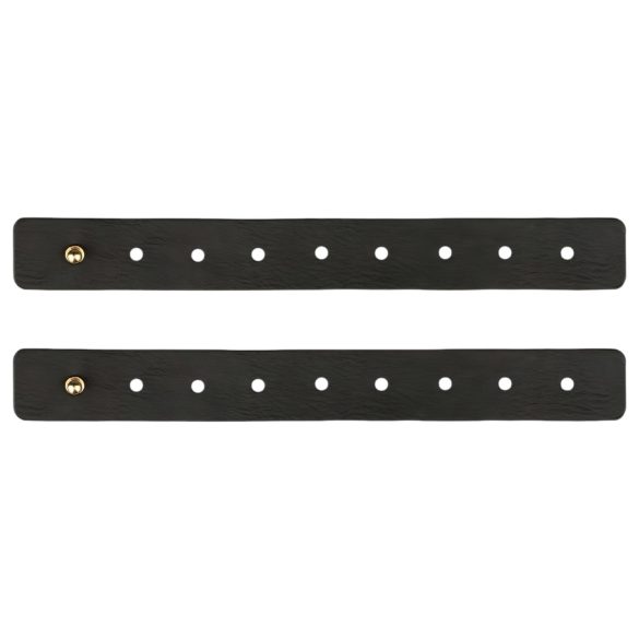 Rosy Gold - harnais corporel - réglable - simili cuir noir et or rose