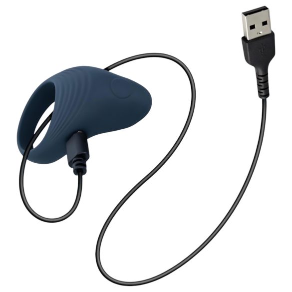 Boners - anneau pénien vibrant rechargeable - silicone gris