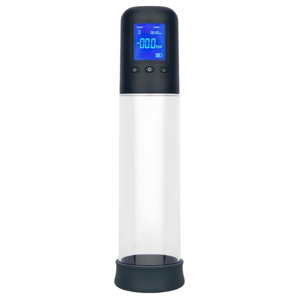 Boners - Pompe pénis automatique à écran LCD (transparent-noir)